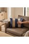 Mosaic Luxury Leather and Fabric Matching Decorative Throw Pillow Modern Stylish Plain Design - 2