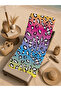 Colorful Gradient Leopard Patterned 70X150 Beach Towel - Cotton Bath Towel - 5