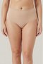 Pack of 5 Skin Color Women's High Waist Cotton Gathering Panties Plus Size Ribbed Panties - with Sleep Band Gift - 2