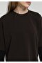 Regular Fit Round Neck Plain Women's Brown Short Sleeve T-Shirt - 4