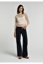 Slim Fit High Collar Metered Printed Women's Sari Long Sleeve T-Shirt - 3