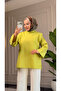 6558 - Stylish, Comfortable, Underarm Side Tie Detail, Woven Soft Fabric, Women's Poplin Shirt-Tunic - 3