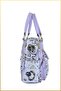 Saly Women's Quilted Printed Parachute Fabric Hand and Shoulder Bag - Lilac - 3