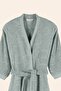 Liana 100% Cotton Women's Bathrobe S/M Sea Mist - 3