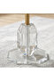 Geometric Design Side Table with Glass Top – Gold - 3