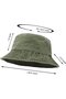 Fisherman's Hat - Wide-brimmed, flat-topped sun Cotton Light green 56-60 cm - 3