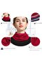 Women's wool headscarf light purple 32x19cm double-layer warm. - 3