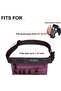 Women's nurse waist bag purple multi-compartment adjustable. - 5