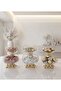 6-Piece Luxury Glass Footed Gold Presentation Bowl - Stylish Dessert Serving Set with Gold Detail - 2