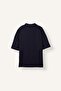 Boxy Fit Buttonless Chest Printed Short Sleeve Polo T-Shirt H8426Ax26Au - 2