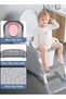 Baby Potty Seat With Ladder For Toilets Potty Training Seat For Baby With Handle Cushion,Splash Guard,Anti-Slip Pad,Kids Potty Chair Kids Potty Seat For Baby Kids 2 To 5 Years Boys Girls Gre - 4