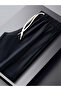 Men Black Waffle Knit Shorts - 5