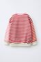 Strawberry Embroidered Striped Girls' 2-Piece Set - Red - 4