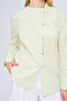 Women's Chinese Collar Crossed Buttoned Long Sleeve Shirt - 2