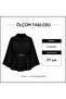 Belted Women's Wool Checked Poncho - Black - 2