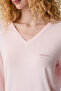 Viscose Floral Patterned V-Neck Pajama Set - 3