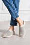 Women's Light Beige Knitted Detailed Comfortable Sandals - 2