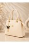 Women's Compact Size Butterfly Charm Hand and Shoulder Bag with Cross Strap, Daily Stylish Bag - 6
