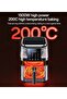 1500W High Power Large Capacity 6L 200℃ Smart Air Fryer with Display and Tube Heating System - 6