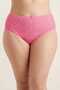 Women's 10-Pack Cotton High-Waist Plus Size Panties - Lace Front Gathering Underwear Set - Sleep Band Gift - 2