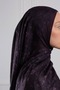 Ethnic Floral Patterned Soft Shawl Dark Plum - 4
