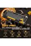 لوحة مفاتيح ميكانيكية للألعاب ATTACK SHARK X85Pro بنسبة 75% وثلاثة أوضاع - أسود نجمي |   قابل للتبديل السريع، لاسلكي بتردد 2.4 جيجاهرتز - 2