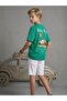 Boy's Back Printed Oversize Design T-Shirt - 4