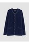 Lcw Grace Navy Blue Crew Neck Women's Knitwear Cardigan - 5