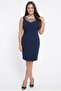 Women's Tulle Detailed Lined Plus Size Crepe Dress - 2