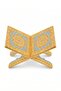 Gold-Looking Blue Patterned Decorative Quran Holder - 2