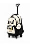 4-Piece School Bag Set with Trolley - Orthopedic Backpack - Imported Fabric, Thermal Lunch Bag, Pencil Case and Wallet (Fixed Trolley, Foldable Front Stand) - 3