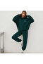 Unisex Women's and Men's Owners Club Printed Oversize 3 Thread Hooded Tracksuit Set - 4