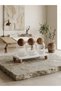 Luxury Marble Stand Wooden Cover Glass Bathroom Set 3-Piece Floss Cotton Swab Organizer - 3