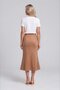 Midi Length Patchwork Suede Skirt - 3