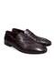 Brown Laceless Genuine Leather Men's Shoes