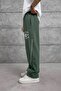 Khaki 14C53 Printed Baggy Sweatpants - 2