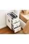 Smart Bedside Table Bedroom Bedside Cabinet with drawers Nightstand, With Charging, Modern Night Table With LED Light Tables. - 2