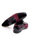 Black Color Lace-Up Genuine Leather Men's Shoes - 2