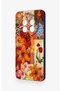 Realme 12 4g Compatible Orange Lily Pattern Silicone Case - 4