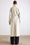 Oversize Low Sleeve Double Breasted Coat Beige Melange 3173 - 7