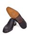 Black Color Laceless Genuine Leather Leather Sole Men's Shoes - 3