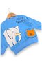 Baby Boy Seasonal 2 Thread Elephant and Lion Printed 1-2-3-4 Years Old 2-Piece Top and Bottom Tracksuit Set - 4