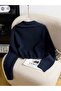 Women's Turn-Down Collar Oversize Thessaloniki Knit Zippered Sweater - 4