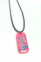 Snowball Flower Rectangular Epoxy Pendant
