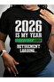 تي شيرت بطباعة جرافيكية باللون الأسود من Is My Year - Countdown 2026 Retirement Back To School - 7