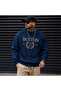 Unisex Boston Printed Oversize Sweatshirt with Arma Detail Crew Neck College Style Sweatshirt
