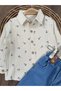 Muslin Organic Cotton Strap Belt Anchor Printed Lycra Jean Trousers 3-Piece Seasonal Baby Boy/Child Set - 5