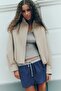 Oversize dik yaka ceket