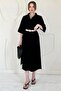 Black Belted Dress - 3