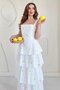 Yellow Strappy Layered Dress with Tie Back
